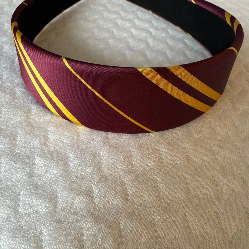 Harry Potter Gryffindor Tie & Headband Costume Cosplay Unisex Red Yellow 1 Size